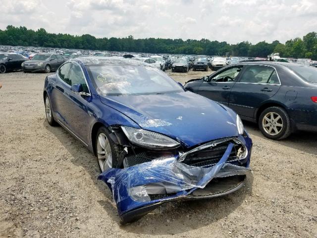 5YJSA1E26FF106811 - 2015 TESLA MODEL S أزرق صورة 1
