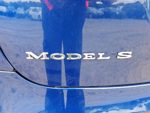 5YJSA1E26FF106811 - 2015 TESLA MODEL S أزرق صورة 10