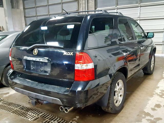 2HNYD186X2H505333 - 2002 ACURA MDX TOURIN BLACK photo 4