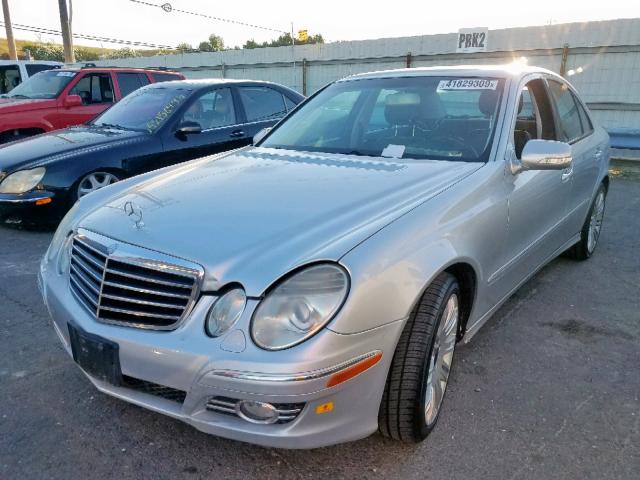 WDBUF56X68B219254 - 2008 MERCEDES-BENZ E 350 SILVER photo 2