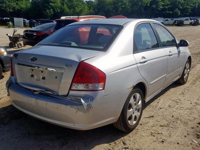 KNAFE122775380349 - 2007 KIA SPECTRA EX GRAY photo 4