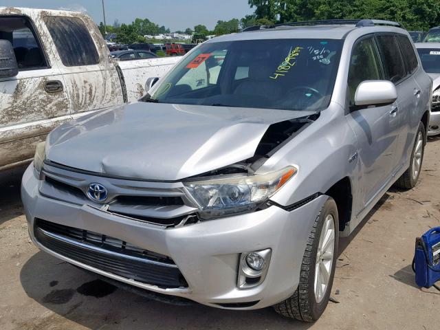 JTEDC3EH7C2010506 - 2012 TOYOTA HIGHLANDER SILVER photo 2