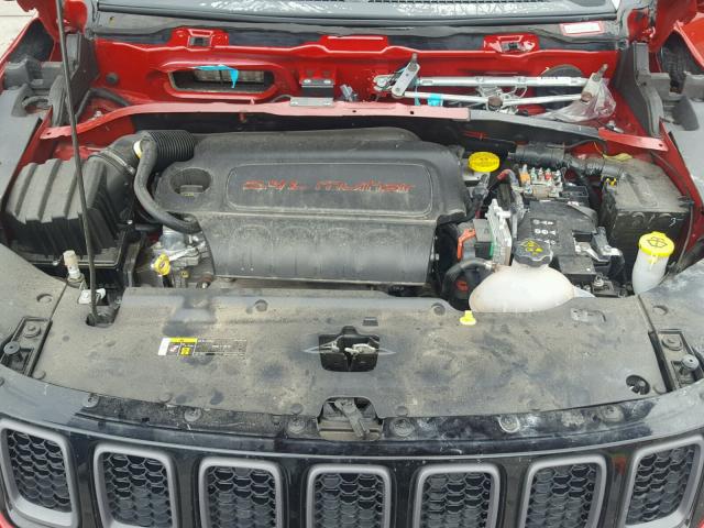 3C4NJDDB8HT657567 - 2017 JEEP COMPASS TR RED photo 7