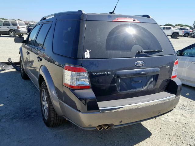 1FMDK02WX8GA44518 - 2008 FORD TAURUS X S BLUE photo 3