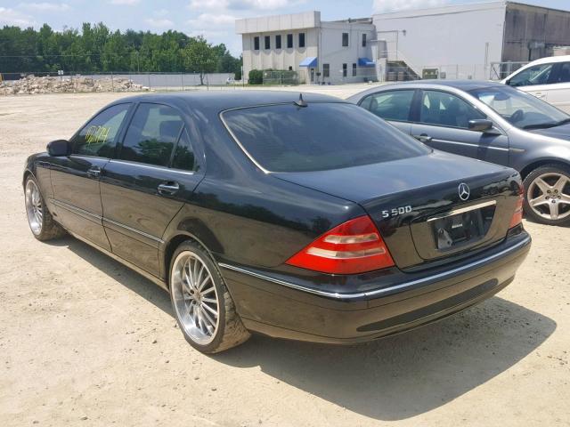 WDBNG75J5YA048125 - 2000 MERCEDES-BENZ S 500 BLACK photo 3