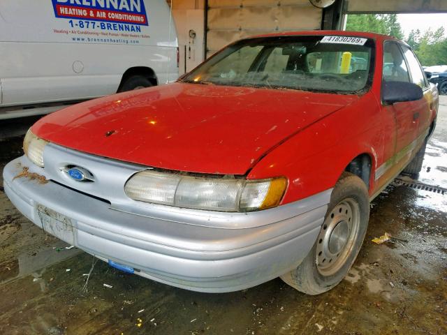 1FALP5243SA182317 - 1995 FORD TAURUS GL RED photo 2