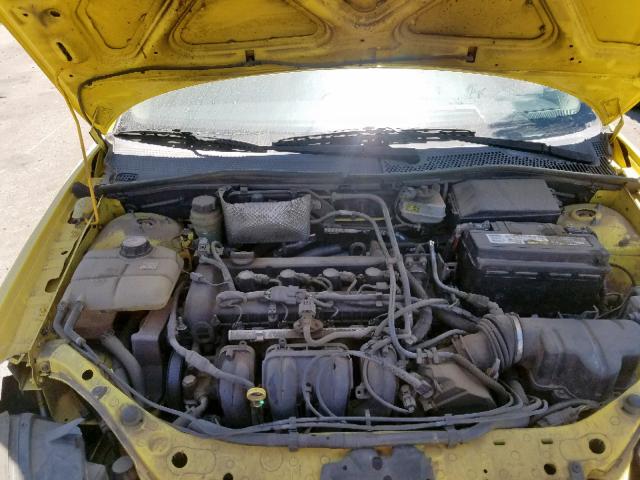 3FAFP37N95R119641 - 2005 FORD FOCUS ZX5 YELLOW photo 7