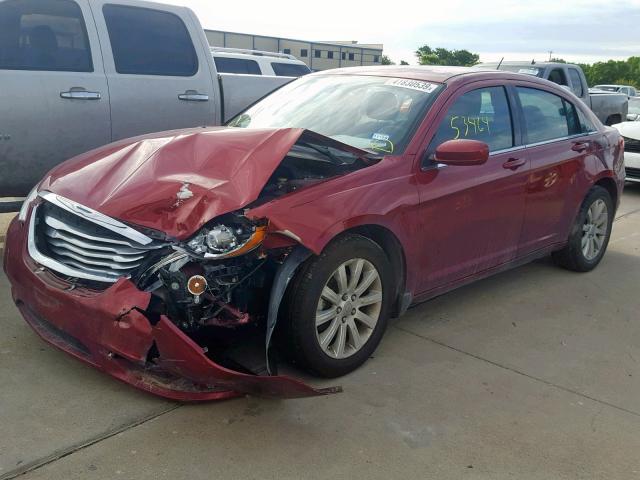 1C3CCBBB2CN278330 - 2012 CHRYSLER 200 TOURIN MAROON photo 2