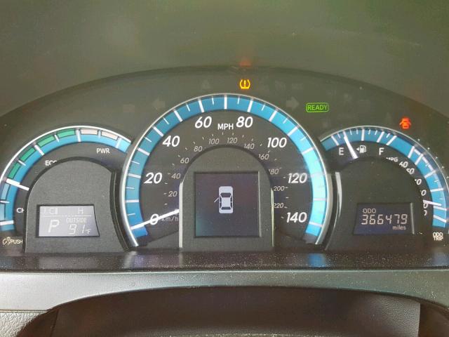 4T1BD1FK2CU020304 - 2012 TOYOTA CAMRY HYBR GREEN photo 8