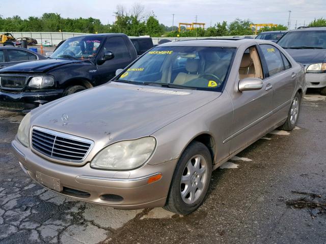 WDBNG70JX1A140022 - 2001 MERCEDES-BENZ S 430 GOLD photo 2