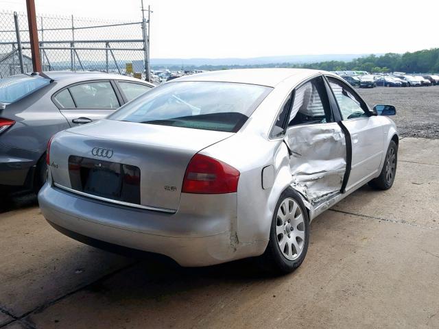 WAUBH64B21N086588 - 2001 AUDI A6 2.8 SILVER photo 4