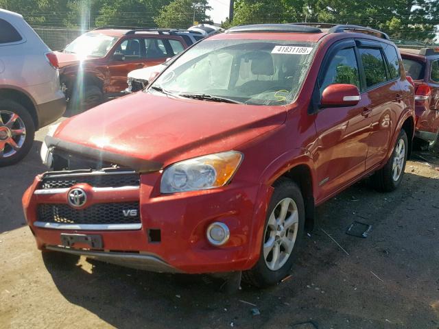 2T3DK4DV1BW041034 - 2011 TOYOTA RAV4 LIMIT RED photo 2