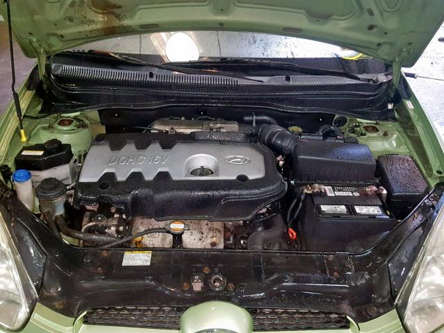 KMHCM36C18U056159 - 2008 HYUNDAI ACCENT GS GREEN photo 7