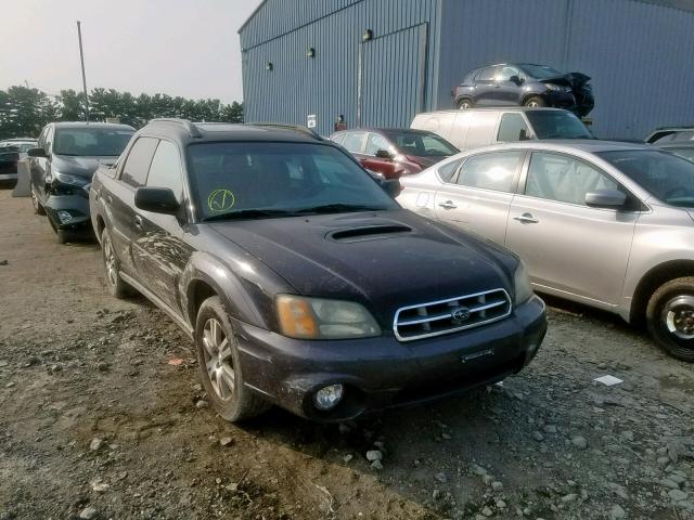 4S4BT63C045100046 - 2004 SUBARU BAJA TURBO BLACK photo 1