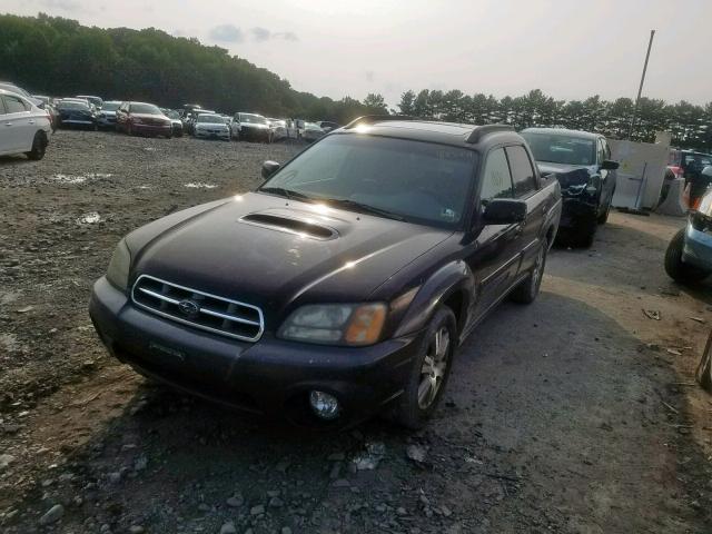 4S4BT63C045100046 - 2004 SUBARU BAJA TURBO BLACK photo 2