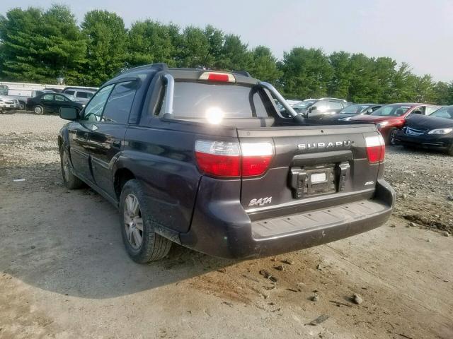 4S4BT63C045100046 - 2004 SUBARU BAJA TURBO BLACK photo 3