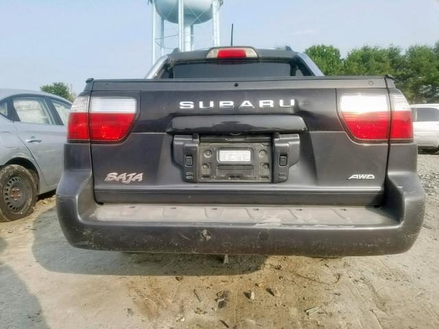 4S4BT63C045100046 - 2004 SUBARU BAJA TURBO BLACK photo 9