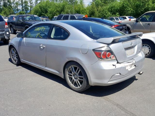 JTKDE177460091657 - 2006 TOYOTA SCION TC SILVER photo 3
