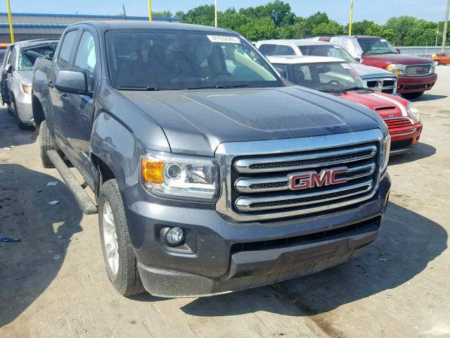 1GTG5CEN8H1300963 - 2017 GMC CANYON SLE GRAY photo 1