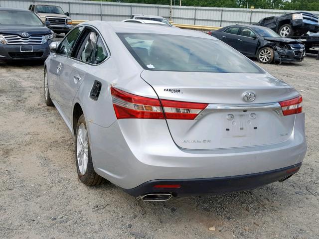 4T1BK1EB6DU015311 - 2013 TOYOTA AVALON BAS SILVER photo 3