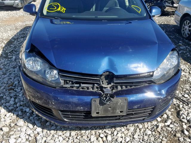 3VWML7AJ8DM620460 - 2013 VOLKSWAGEN JETTA TDI BLUE photo 9