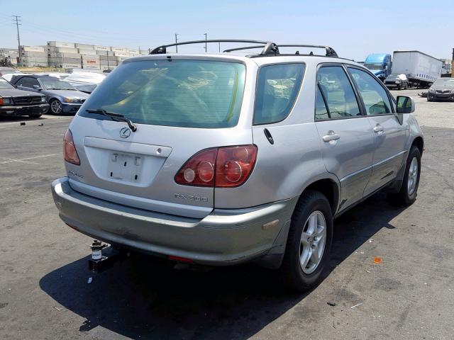 JT6HF10U7X0093434 - 1999 LEXUS RX 300 SILVER photo 4