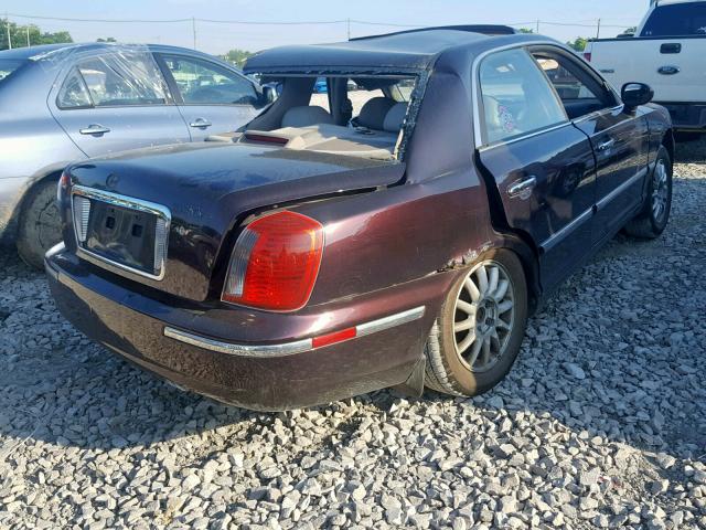 KMHFU45E65A414858 - 2005 HYUNDAI XG 350 BURGUNDY photo 4