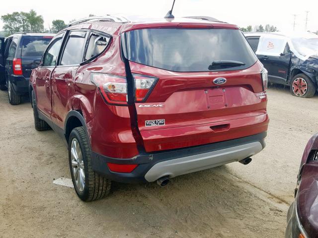 1FMCU9J9XJUB06500 - 2018 FORD ESCAPE TIT RED photo 3