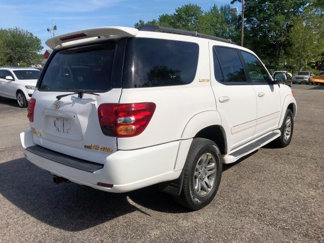 5TDBT48A53S172031 - 2003 TOYOTA SEQUOIA LI WHITE photo 4