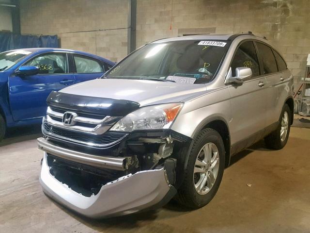 5J6RE4H73BL039243 - 2011 HONDA CR-V EXL SILVER photo 2