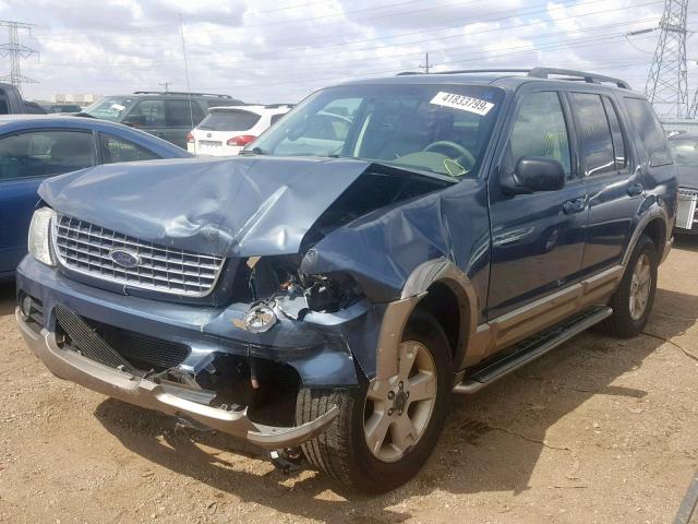 1FMDU74W53UB01766 - 2003 FORD EXPLORER E BLUE photo 2