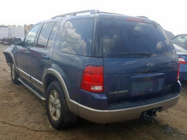 1FMDU74W53UB01766 - 2003 FORD EXPLORER E BLUE photo 3