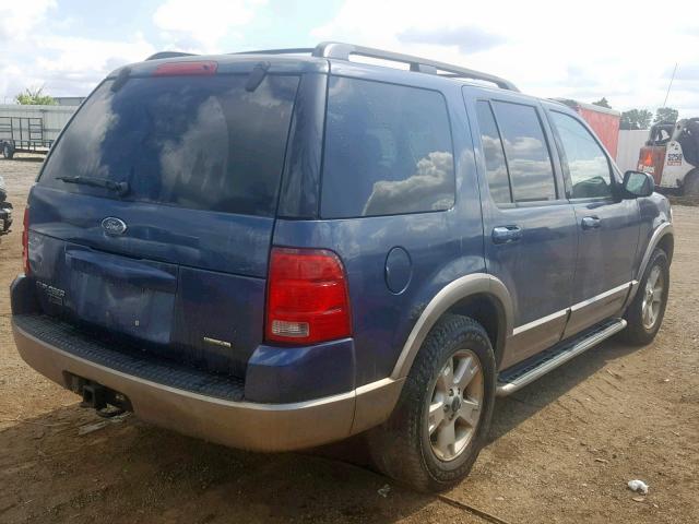 1FMDU74W53UB01766 - 2003 FORD EXPLORER E BLUE photo 4