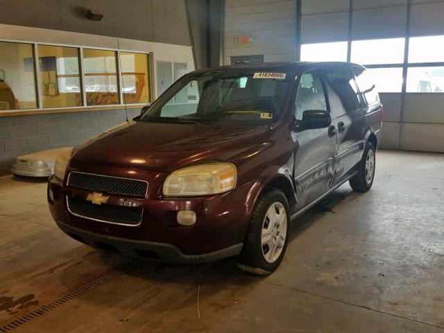 1GNDV23W38D192170 - 2008 CHEVROLET UPLANDER L BURGUNDY photo 2