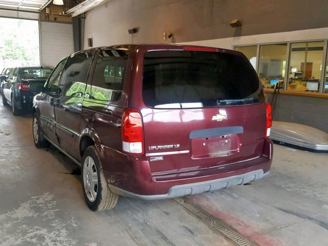 1GNDV23W38D192170 - 2008 CHEVROLET UPLANDER L BURGUNDY photo 3