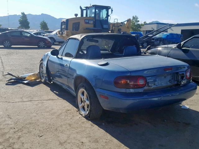 JM1NA3515M0203493 - 1991 MAZDA MX-5 MIATA BLUE photo 3