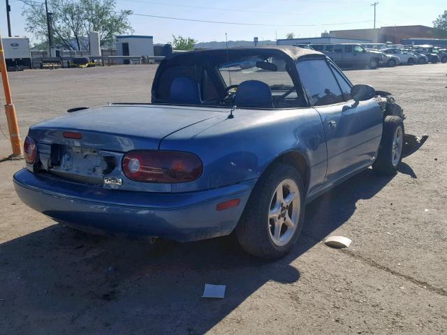 JM1NA3515M0203493 - 1991 MAZDA MX-5 MIATA BLUE photo 4