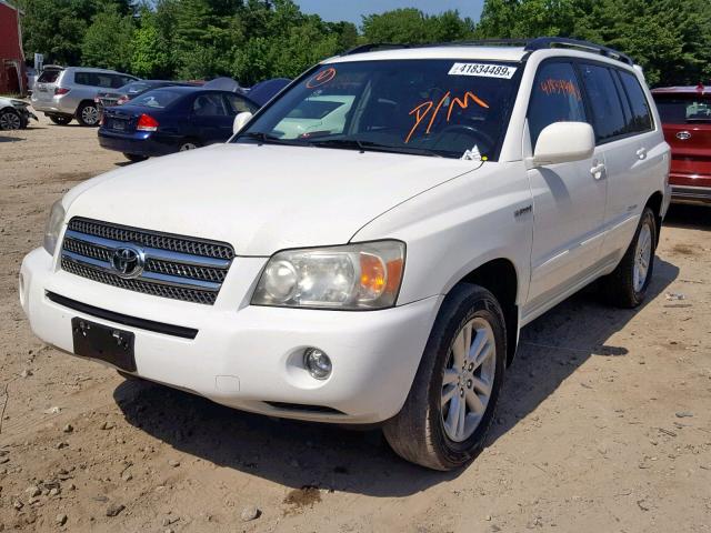 JTEGW21A170018674 - 2007 TOYOTA HIGHLANDER WHITE photo 2