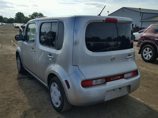 JN8AZ2KR2BT209263 - 2011 NISSAN CUBE BASE SILVER photo 3