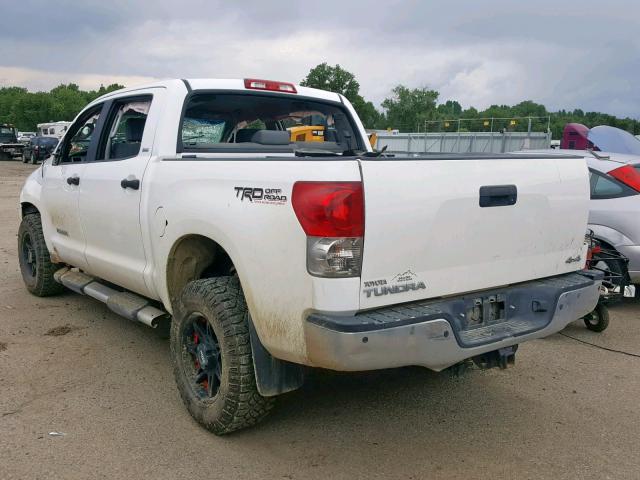 5TBDV54147S485391 - 2007 TOYOTA TUNDRA CRE WHITE photo 3