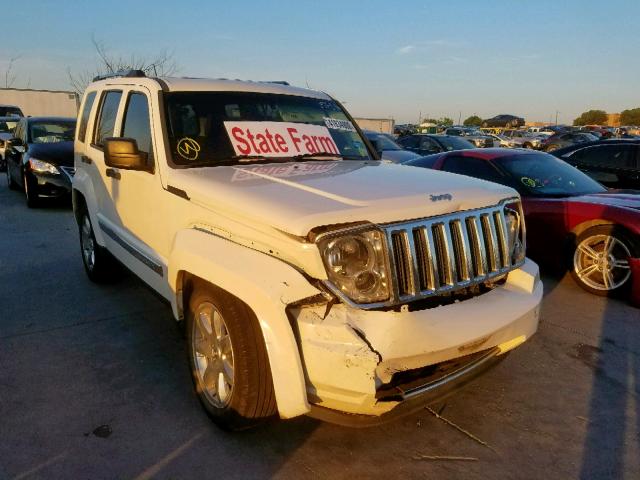 1J8GP58K08W183883 - 2008 JEEP LIBERTY LI WHITE photo 1