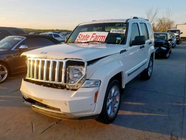 1J8GP58K08W183883 - 2008 JEEP LIBERTY LI WHITE photo 2