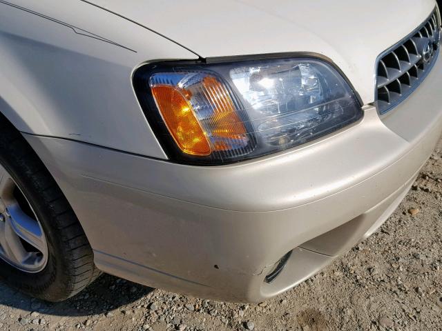 4S3BH806947634201 - 2004 SUBARU LEGACY OUT WHITE photo 9