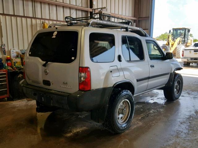 5N1ED28Y74C656843 - 2004 NISSAN XTERRA XE SILVER photo 4