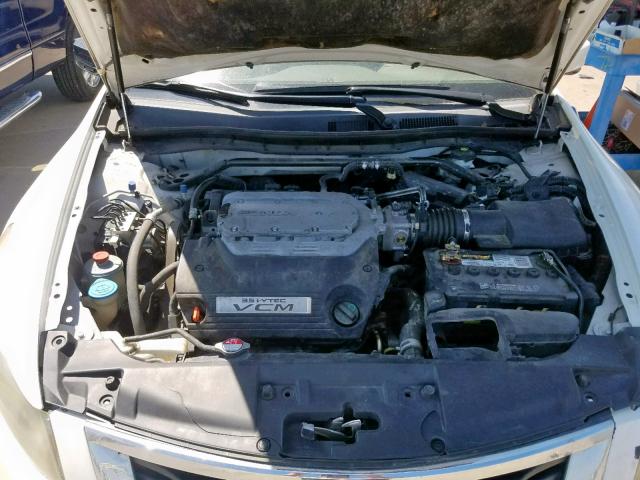 5KBCP3F85AB003634 - 2010 HONDA ACCORD EXL WHITE photo 7