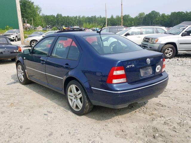 3VWSE69M74M012097 - 2004 VOLKSWAGEN JETTA GLS BLUE photo 3