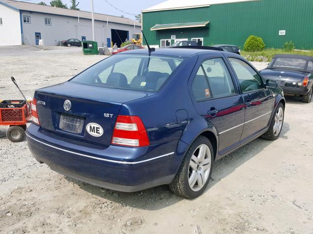 3VWSE69M74M012097 - 2004 VOLKSWAGEN JETTA GLS BLUE photo 4