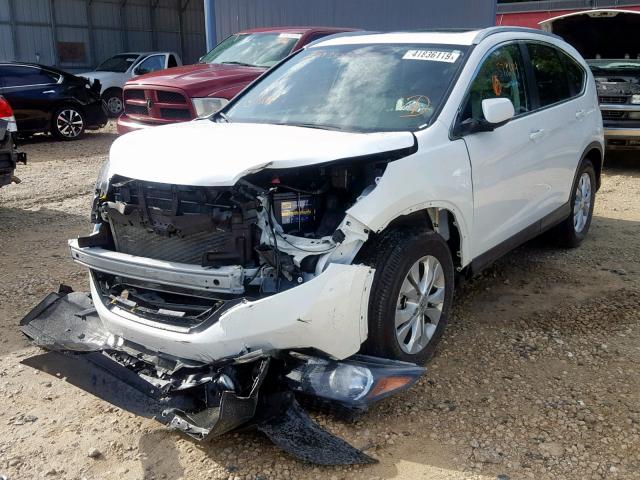 5J6RM4H71EL068098 - 2014 HONDA CR-V EXL WHITE photo 2