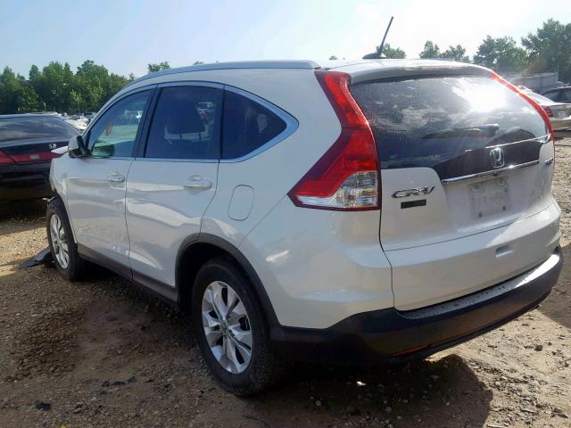 5J6RM4H71EL068098 - 2014 HONDA CR-V EXL WHITE photo 3