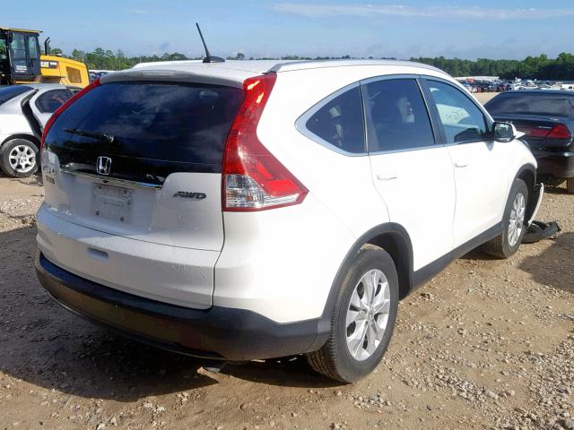 5J6RM4H71EL068098 - 2014 HONDA CR-V EXL WHITE photo 4